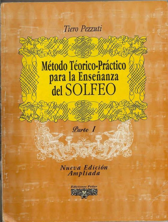 Primera página de la partitura: el método de solfeo de Tiero Pezzuoli (parte 1)